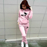 Women's Tracksuit Hoodies 2 Piece Set Sweatshirt + Pants Women Sport Suit Spring And Autumn Sportswear